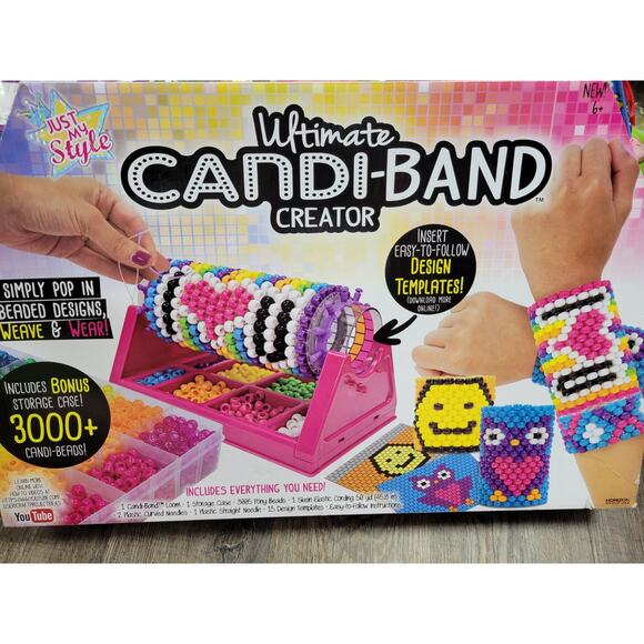 Ultimate Candi Band Creator - Beaded Bracelet, Weave & Wear NEW IN BOX Craft Kit - Picture 1 of 5